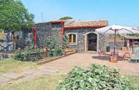 Holiday apartment made of lava stone